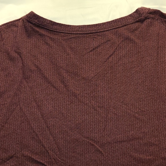 Alfani long-sleeve V-neck fire red tee - Picture 13 of 16